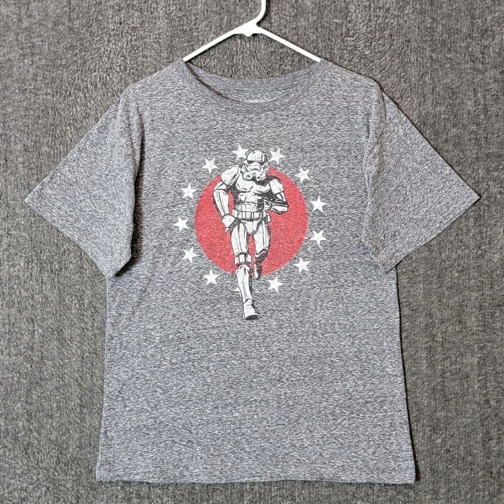 Star Wars T-Shirt Mens Small Gray Stormtrooper Walking Dancing Graphic Tee